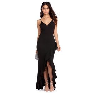 Hi-allow Black Formal Gown
